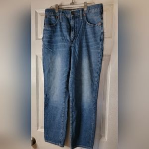 Madewell Washed Blue Ankle Crop Jeans